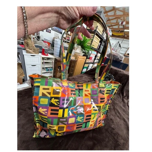 Colorful ETRO Women's Tote Bag Rare! - Picture 5 of 9